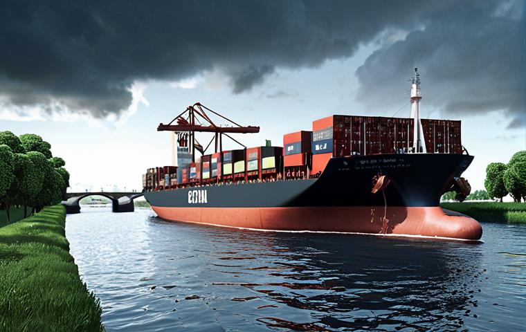**

Prompt: *Global supply chain disruption, cargo ship stuck in a canal, geopolitical tension, rising fuel prices, financial graph going down, dramatic sky, concept art, digital illustration.*

**