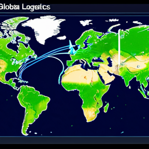 Home 17 The Digital Revolution in Global Logistics**
"A dynamic, futuristic depiction of global trade logistics. A holographic world map displaying interconnected shipping routes, animated with data streams and AI-driven insights for real-time cargo tracking. Automated container ships and robotic cranes efficiently operating within a sleek, high-tech port. Emphasize digital integration, speed, and efficiency. Predominant colors: electric blues, greens, and white, with glowing digital elements."
2. **Prompt for