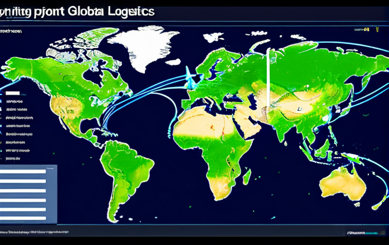 The Digital Revolution in Global Logistics**
    "A dynamic, futuristic depiction of global trade logistics. A holographic world map displaying interconnected shipping routes, animated with data streams and AI-driven insights for real-time cargo tracking. Automated container ships and robotic cranes efficiently operating within a sleek, high-tech port. Emphasize digital integration, speed, and efficiency. Predominant colors: electric blues, greens, and white, with glowing digital elements."

2.  **Prompt for