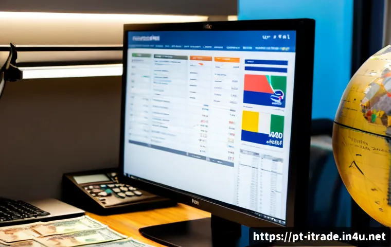무역업계연구자료 - Photorealistic trade industry research scene in a modern São Paulo office, Brazilian business analys...
